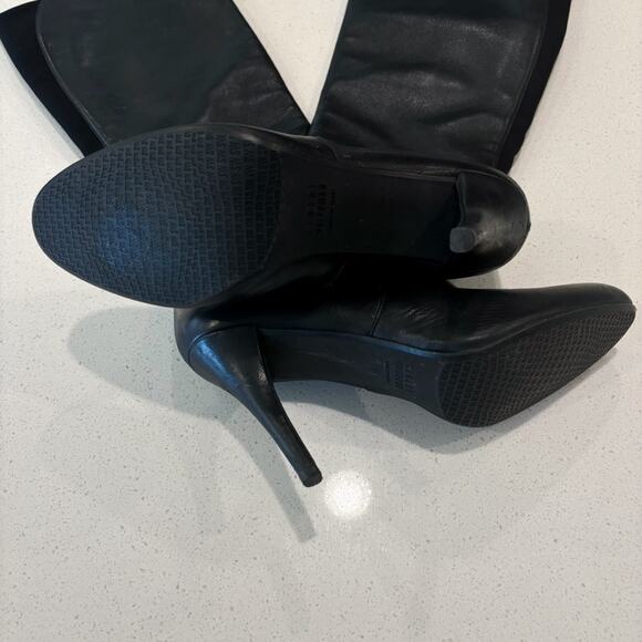 Stuart Weitzman Black Leather Boots - Picture 7 of 10